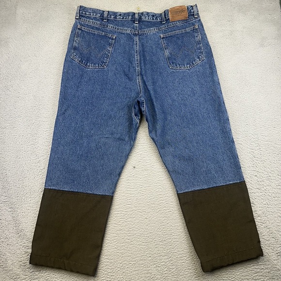 Wrangler Pro Gear Jeans Mens 42x32 Double Panel Hunting Work Denim Pants *40x28* - Picture 5 of 16